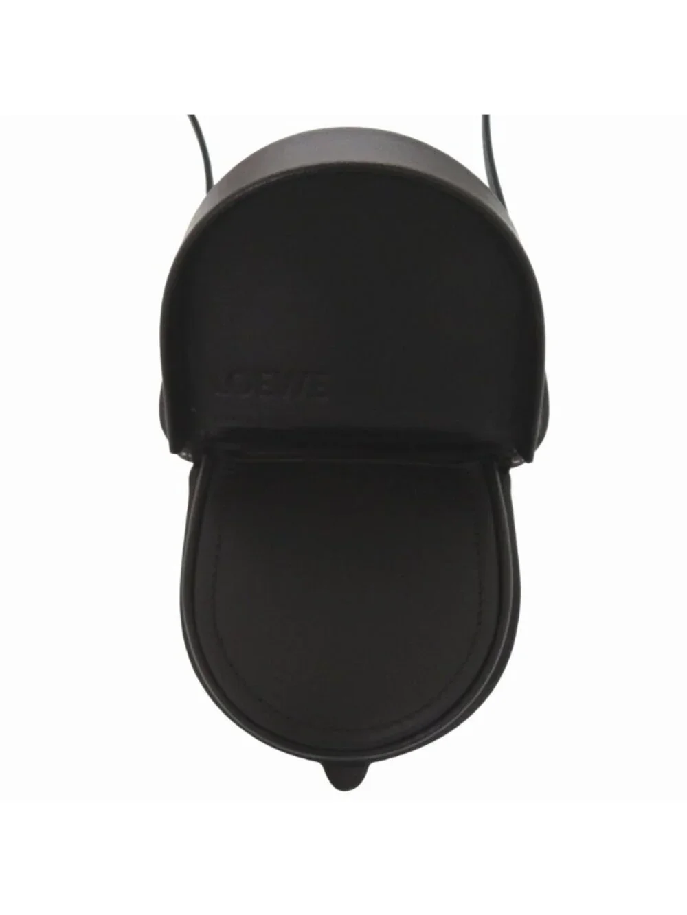 Loewe Anagram Shoulder Strap Calf Black Coin Case